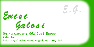 emese galosi business card